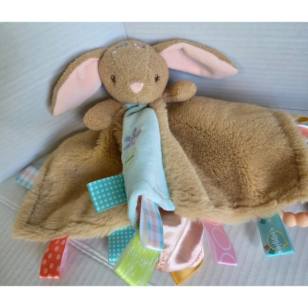Mary Meyer Taggies Lot of‎ 2 Bunny Rabbit Lovey Teether Security Baby Toys Plush